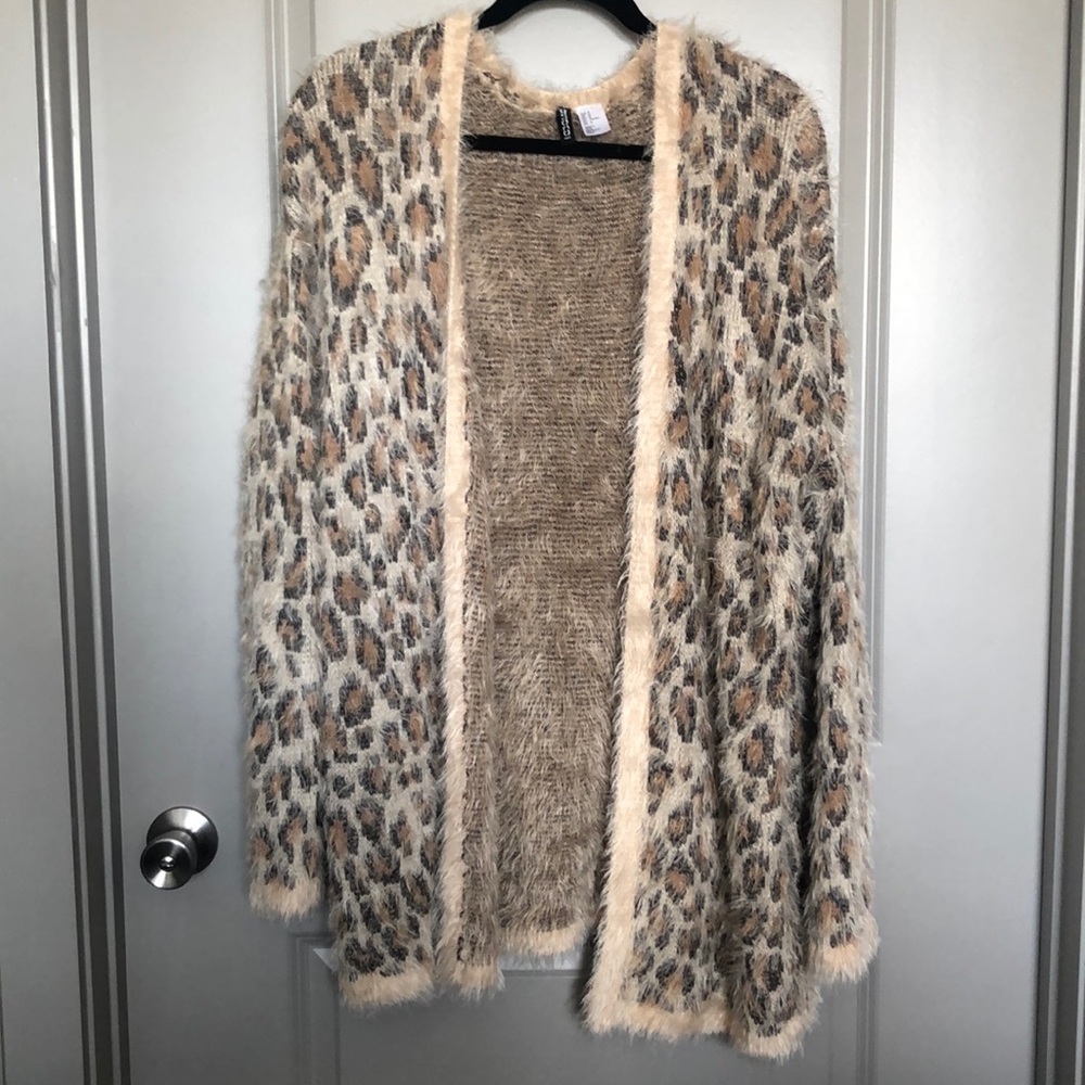 Super soft animal print cardigan